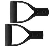 Housoutil Snow Removal Replacement Handle for Digging, 2pcs Garden Shovel Handle with Black Plastic, Inner Diameter, for Shovel and Raking Tool