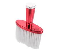 Housoutil Soft Bristle Neck Hair Duster Brush for Hair Cutting with Nylon Bristles and Abs Handle Large Size for Barbers and Personal Use Red Versatile Neck Duster and Cleaning
