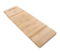 Housoutil Solid Bamboo Scrubbing Board Anti-slip Washboard Labor-saving Won't Hurt Your Hands Home Shop Garments Accessories 60 * 20 * 1.8cm Natural Bamboo Sturdy Cleaning Tool