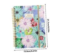 Housoutil Spiral Bound Planning Handbook Monthly Agenda Notepad for Office School Home Use Weekly Schedule Organizer with Design for Students Travelers and Professionals