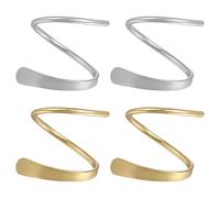 Housoutil Spiral Ear Climber Crawler Cuff Earrings Suitable for Everyday Wear and Casual Occasions 2 Pairs in 925 Silver Simple Style Twist Earrings for Women