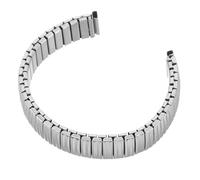 Housoutil Stainless Steel Elastic Watch Band for Men and Women with Curved Ends, Scratch-resistant and Flexible Comfort, Engineer Style Metal Strap Suitable for Professional and Formal