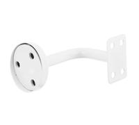 Housoutil Stainless Steel Wall Mounted Handrail Brackets, Stair Rail Bracket, Heavy Duty Wall Handrail Supports for Staircase, Porch, Basement, White, with Hardware and Instructions