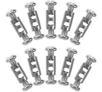 Housoutil Stainless Steel Wire Rope Clips Cable Fastener Mini Cable Clamp 10pcs with Secure and Stable Solution and Convenient Installation for Lighting Accessory and Wide Range of Projects