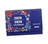 Housoutil Standing Desk Calendar with Spiral Binding Thick Paper Monthly Planner for Home Office School Compact English Language Learning Organizer Enhanced Monthly Planning and Task