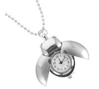 Housoutil Steampunk Beetle Designed Pocket Watch with Decorative Effect and Quartz Movement, Silver Zinc Alloy Retro Style for Yourself Or Friends, Gothic Timepiece