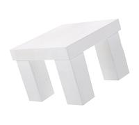Housoutil Stool White for Prop Photography Mini Wooden Newborns and Design Featuring Portable Finish a Warm Atmosphere Babies Occasions Creating