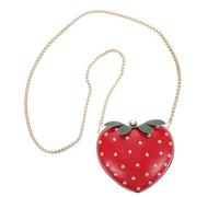 Housoutil Strawberry Cross Body Bag Novelty Purse Cute Kawaii Pu Material Spacious Daily Essentials Storage Lady Going on Dates Decoration for Photos