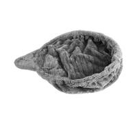 Housoutil Stylish round Deep Basket Cat Hammock Bed with Soft Fleece and Steel Ring, 47x36cm Multi-functional Design for Cat Climbing Frame and Kitten Tower Replacement