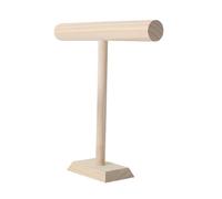 Housoutil T-shaped Bangle Holder Jewelry Organizer Simple Elegant Premium Wood Material Hold and Display Bangles Organizing Jewelry for Casual Use and Businesses