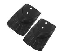 Housoutil Tire Black Wheel Protector Guard Rear 2pcs Flap Rubber Mud Bike | Electric Bikes Front Wheel Use, Crack Resistant Rubber, Textured Surface, Reduces Splash for Legs and Backpack