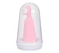Housoutil Toothbrush for 0-12 Months Babies with Soft Silicone Three-Sided Bristles and Finger Sleeve Design, Gentle Oral Care for Teeth and Tongue Cleaning, Portable Case Included