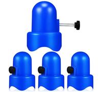 Housoutil Trampoline Pole Caps for Safety Net Fixing and Sturdy Abs 4pcs with Screw Thumb Suitable for 1.5 Inch Diameter Trampoline Enclosure Poles