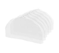 Housoutil Translucent Shoulder Clothes Covers for 6pcs Dust Protectors Reinforced Hanger Opening, Washable Protective Cover and Uniforms Dresses Storage