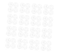 Housoutil Transparent Plastic Concealed Snap Buttons Durable Shirt Fasteners for Clothing Accessories Per Bag Pack Invisible Suit Safety Buttons for Shirts Coats Bags