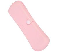 Housoutil Travel Makeup Brush Case Silicone Holder with Portable Closure Design and Spacious Storage, Lightweight and Easy to Carry Makeup Brush Organizer for Women the Go