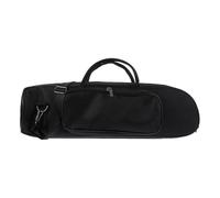 Housoutil Trumpet Carrying Case Lightweight Oxford Cloth Single Bag Protective Musical Instrument Holder for Outdoor Use Unisex Black