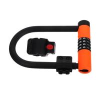 Housoutil U-Shaped Bicycle Combination Lock with 4-Digit Resettable Code, Keyless Convenience, and Anti-Theft Alloy Steel Construction for Electric Bikes and Mopeds, for Daily Commutes