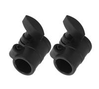 Housoutil Universal with Anti-slip Locking and Enhanced Support Surface 2pcs Sheet Music Stand Tube Tightening Clamp Plastic and Metal Construction for Classroom and Stage Use