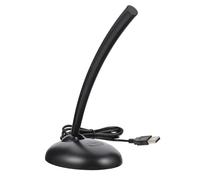 Housoutil USB Computer Microphone with Pvc Base, Noise Reduction Feature and Signal to Noise Ratio ≤50db, for Desktop Use and Podcasts, Modern Simple Appearance