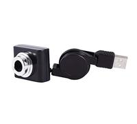 Housoutil USB Webcam for Laptop, Plug and Play External Camera with Automatic Gain Control, Black Plastic and Glass, for Live Teaching and Video Calls