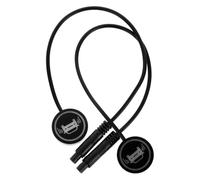 Housoutil Vehicle blind spot system 2pcs black plastic LED millimeter-wave radar technology indicator lights for car safe driving