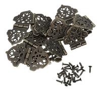 Housoutil Vintage Butterfly Hinges Compact Design with Fine Workmanship 10pcs Zinc Alloy for Cabinet and Small Wooden Box for Jewelry Cases and Decorative Wooden Boxes