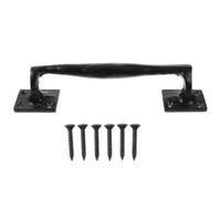 Housoutil Vintage Cast Iron Barn Door Handle Metal Gate Pull for Sliding Wooden Garage Doors Retro Style with Easy-Clean Surface Grip for Shed Fence Cupboard Use