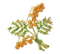 Housoutil Vintage Green Leaf Brooch with Multifunctional Design and Sturdy Zinc Alloy Finish, Elegant and Chic Accessory for Clothing and Bags, for Adding A Classic Touch to Your Wardrobe