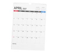 Housoutil Wall Calendar Planner with Yearly Overview Monthly Scheduling for Home Office Classroom English Format Organizer for Efficient Task and Deadline Management