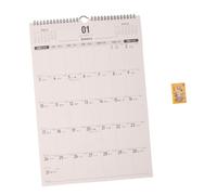 Housoutil Wall Mounted Calendar A3 Year the Goat Minimalist Design with Ample Writing Space and Habit Tracking for Classroom and Office Use