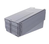 Housoutil Wall-Mounted Cards Storage Rack for Office Attendance Retractable Card Holder with Slots Wall Holder for Information Management and Document Organization
