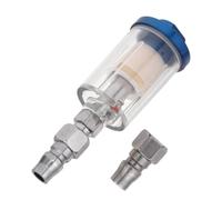 Housoutil Water Pressure Regulator with Oil Water Separation and Particle Filtration, Copper Material, 1/4" Npt Inlet and Outlet, for Industrial Coating and Auto Body Paint Jobs