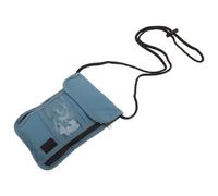 Housoutil Waterproof Nylon Passport Holder with Adjustable Neck Strap and Transparent Cover, Travel Wallet Organizer for Men and Women on Airplane Trips