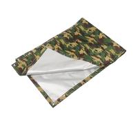 Housoutil Waterproof Rain Gutter for Pop-up Camping Tents with Camouflage Cloth Material, Foldable Design and Thickened Channel Structure, Easy Installation for Mountain Environment Rescue