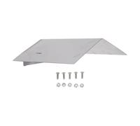 Housoutil Waterproof Security Camera Cover Stainless Steel Rain Shield Silver Weatherproof Protection Easy Maintenance Complete Coverage for Outdoor Bullet Cameras and Streets