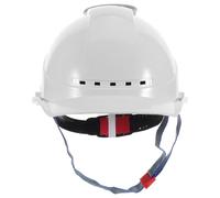 Housoutil White Hard Hat with Fan USB Charging Safety Helmet Featuring Cooling System and V-shaped Multifunctional Design for Construction Sites and Outdoor Activities