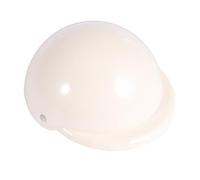 Housoutil White Plastic Dog Bucket Hat with Padded Design for Sun Protection Sturdy Pet Safety Hat and Puppy Helmet Essential Pet Supplies for Outdoor Use