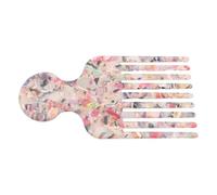 Housoutil Wide Tooth Hair Pick Comb Anti-static Cellulose Acetate Detangling Tool for Curly Wavy Thick Hair Pocket-sized Styling Comb for Men and Women the Go