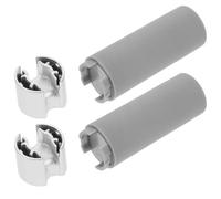 Housoutil Window Blind Cord Weight 2Pcs Grey Plastic Frosted Pull Handle for Roller and Vertical Roman Blinds Windproof Home Use