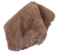 Housoutil Winter Warm Muff Hand Warmer with Thickened Imitation Fur in Coffee Colour, Delicate Design for Outdoor Cold Weather, Gift for Mothers and Grandmothers