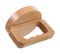 Housoutil Wood Linocut Printmaking Baren with Beech Wood Ergonomic Handle and Pad Baren Tool for Block Printing and Scrapbooking Craft Supplies