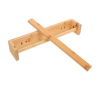 Housoutil Wooden Art Easel Paper Roll Holder 34x6cm Wall-mountable Drawing Rack with Paper Storage for Art Studio and School Use