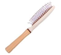 Housoutil Wooden Hair Brush and Detangling Function for Women with Comfortable to Hold Design Paddle Hair Brush Suitable for Scalp Massage and Styling