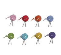 Housoutil Wooden Sewing Buttons Lightweight Synthetic Material 100pcs Assorted Colour Fasteners Suitable and Bags for Crafts and Projects