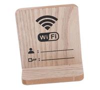 Housoutil Wooden Wifi Password Sign for Home and Business Stylish Table Display Board for Restaurants Hotels and Guest Rooms Design for Hosts and Guests Essential Apartment Decor