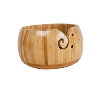 Housoutil Wooden Yarn Bowl Knitting Crochet Yarn Storage Organizer Swirl Thread Holder Heavy Premium Craft Accessory for and Tools