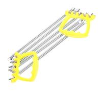 Housoutil Workout Chest Expander Spring Steel Resistance Rope, Yellow Chest Exerciser with Exercise Handle Grip, Fitness Strength Training Equipment