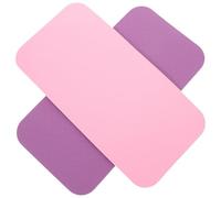 Housoutil Yoga Kneeling Mats 2Pcs Soft Protective Pads for Pilates and Floor Exercises, Non-Slip Design in Dark Purple and Princess Pink