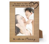 HOUSPEAK He Calls Me Mommy Picture Frame, 4x6 Mommy & Son Photo Frame, Gifts for Newborn Boy, Baby Baptism, First Time Mom, Baby Shower, Tabletop Picture Frames for Desk Decor-46